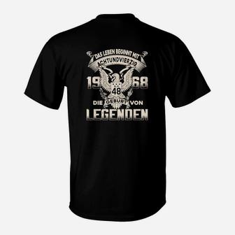 Legendäres 1968 Geburtsjahr Adler T-Shirt, Retro Jubiläums Design - Seseable