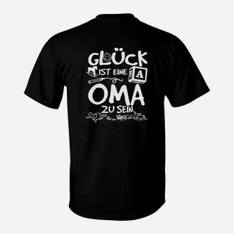 Lustiges T-Shirt Glück ist es, Oma zu sein, Geschenkidee für Großmütter - Seseable