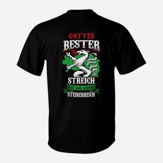 Österreichischer Adler Schwarzes T-Shirt: Steierreich Motiv - Seseable