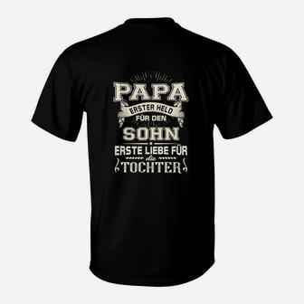 Papa Held & Liebe Spruch T-Shirt, Vatertagsgeschenk für Töchter und Söhne - Seseable