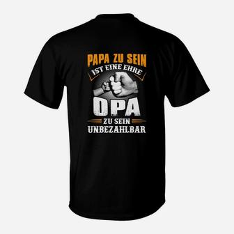 Papa Zu Sein Ist Eine Ehre Opa T-Shirt - Seseable