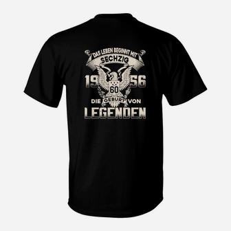 Personalisiertes Geburtstags-Shirt Legenden 1960, Feier des 60. Lebensjahres - Seseable