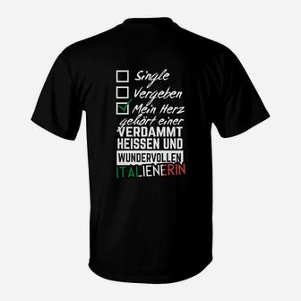 Single Vergeben Italienerin T-Shirt - Seseable