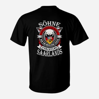 Söhne Saarlands Furchtlos und Treu T-Shirt in Schwarz - Seseable