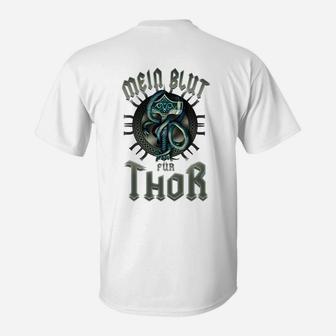 Herren T-Shirt Thor Mythologie, Mein Blut für Thor Design - Seseable
