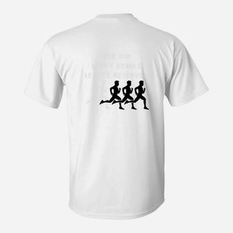 Lauf-Evolution Herren Grafik T-Shirt in Weiß, Sportliches Motiv - Seseable