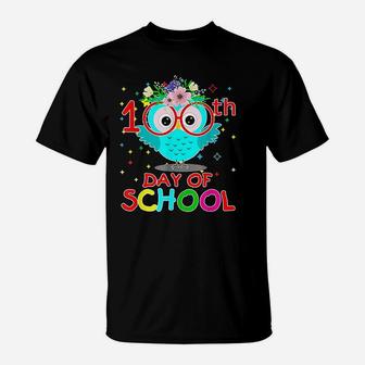100 Days Of School Cute Owl Happy 100th Day Of School T-Shirt - Seseable