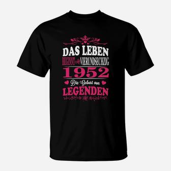 1952 Das Leben Legenden T-Shirt - Seseable