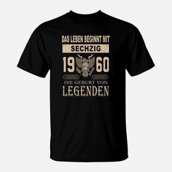 1960 Die Geburt Von Legenden T-Shirt - Seseable