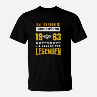 1963 Die Geburt Von Legenden T-Shirt - Seseable