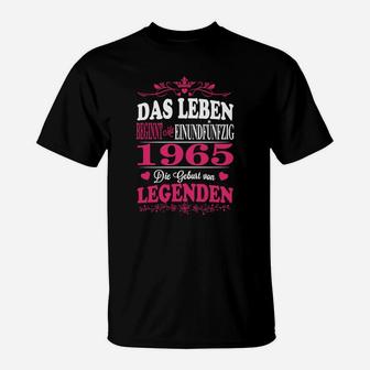 1965 Das Leuben Legenden T-Shirt - Seseable