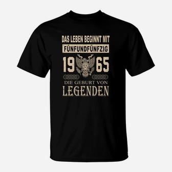 1965 Die Geburt Von Legenden T-Shirt - Seseable