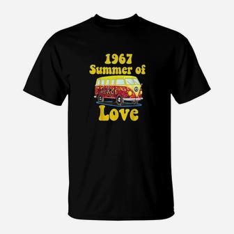 1967 Summer Of Love Retro Tees Vintage Sixties Hippie T-Shirt - Seseable