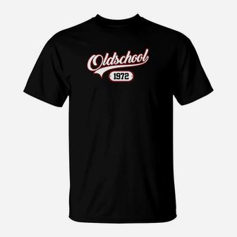 1972 Geburtsjahr Geburtstag Oldschool T-Shirt - Seseable