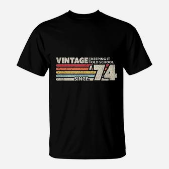1948 Vintage Keeping It Old School Since 48 Retro Birthday T-Shirt - Seseable