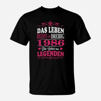 1986 Das Leuben Legenden T-Shirt - Seseable