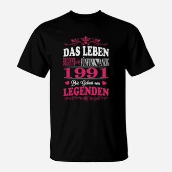 1991 Das Leuben Legenden T-Shirt - Seseable