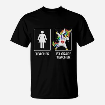1st Grade Teacher Unicorn ideas T-Shirt - Seseable