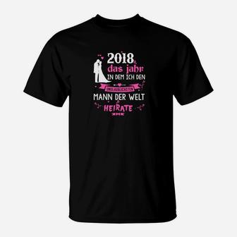 2018 Jga Braut Ehe Heirat T-Shirt - Seseable