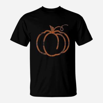 Pumpkin Spice Thanksgiving Day Autumn Fall Printed Halloween T-Shirt
