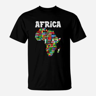 Africa Proud African Country Flags Continent Love T-Shirt
