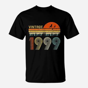 22nd Birthday Gift Vintage 1999 Retro Bday 22 Years Old T-Shirt - Seseable