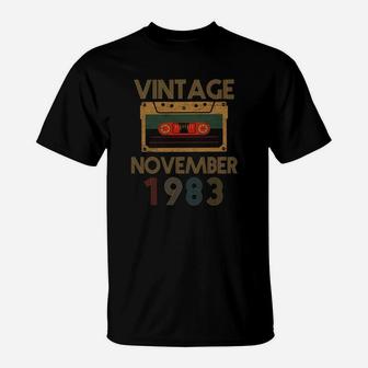 39th Years Vintage November 1983 T-Shirt - Seseable