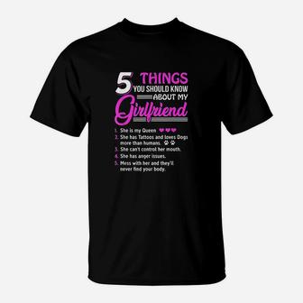 5 Things You Should Know About My Girlfriend T-Shirt - Seseable