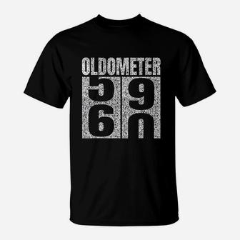 60th Birthday Oldometer 59 60 Vintage Funny Gifts T-Shirt - Seseable