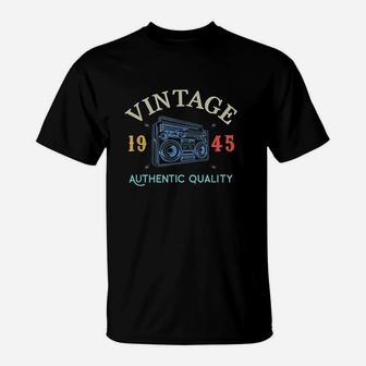 77 Years Old 1945 Vintage 77th Birthday Anniversary Gift T-Shirt | Seseable CA