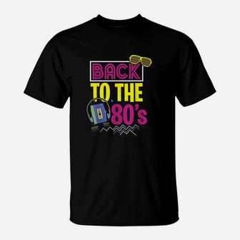 80s Party Theme Party Outfit Costume Vintage Retro T-Shirt - Seseable