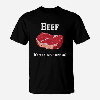 90s Beef It Is What Is For Dinner Beef Lovers T-Shirt - Seseable