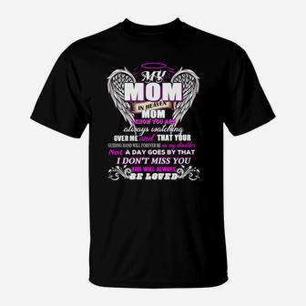 A Message To My Mom In Heaven Mothers Day New Gift T-Shirt - Seseable