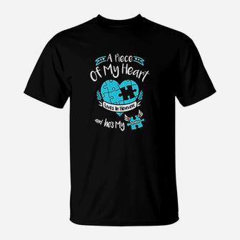 A Piece Of My Heart Lives In Heaven And He Is My Brother Gift T-Shirt - Seseable