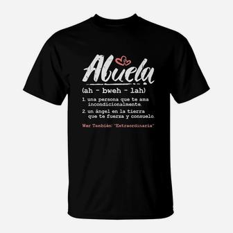 Abuela Mothers Day Gift In Spanish T-Shirt - Seseable