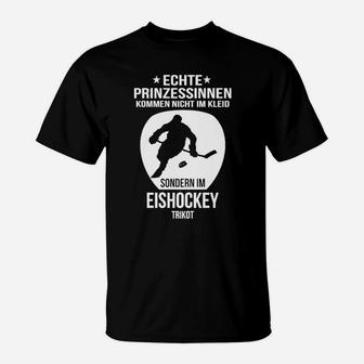 Achtung Eishockey Prinzessinnen T-Shirt - Seseable