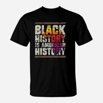 African Roots Pride Black Americans Gift Black History Month T-Shirt - Seseable