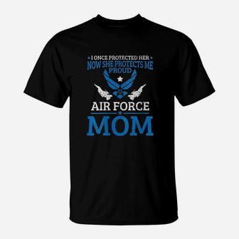 Air Force Mom Pride Us Usaf Daughter Proud Mother Gift T-Shirt - Seseable