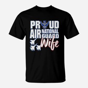 Air National Guard Wife Usa Air Force Military T-Shirt - Seseable