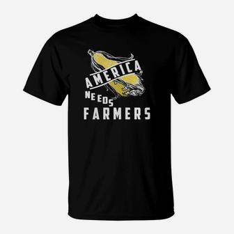 America Needs Farmer T-Shirt - Seseable