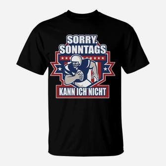 American Football Sorry Sonntag Geschenk T-Shirt - Seseable