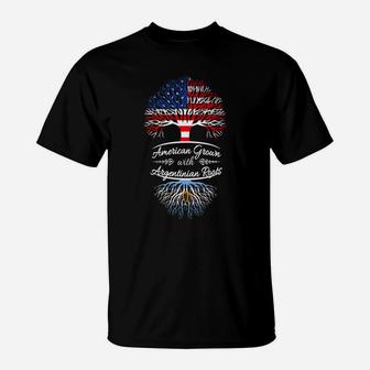 American Grown With Argentinian Roots T-shirts T-Shirt - Seseable