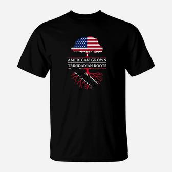 American Grown With Trinidadian Roots Trinidad T-Shirt - Seseable