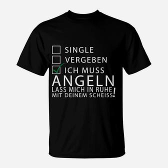 Angelbegeistertes Humor T-Shirt, Ich Muss Angeln für Fischer - Seseable