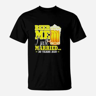 Anniversary Gift 30th 30 Years Wedding Anniversary Gift T-Shirt - Seseable