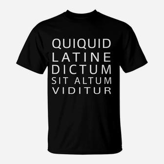 Anything Sounds Profound In Latin Funny Intelligent T-Shirt - Seseable