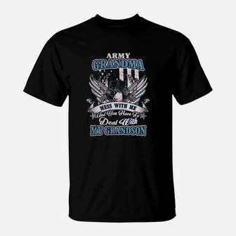 Army Grandma - Army Nana T-Shirt - Seseable