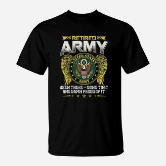 Army Retired Military Us Army Retirement T-Shirt - Seseable