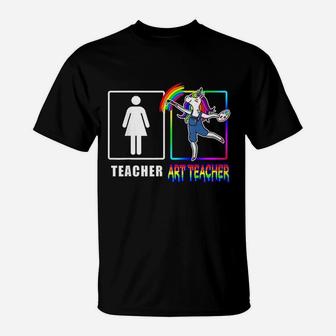 Art Teacher Unicorn T-Shirt - Seseable