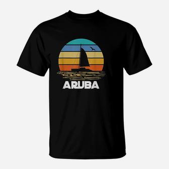 Aruban Tropical Island Aruba Beach Summer Vacation Travel T-Shirt - Seseable